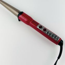 Pink Ceramic Curling Iron 1” Barrel Adjustable Heat Styling