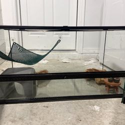 Exo Terra Glass Terrarium Reptile Habitat, 36"x18"x18