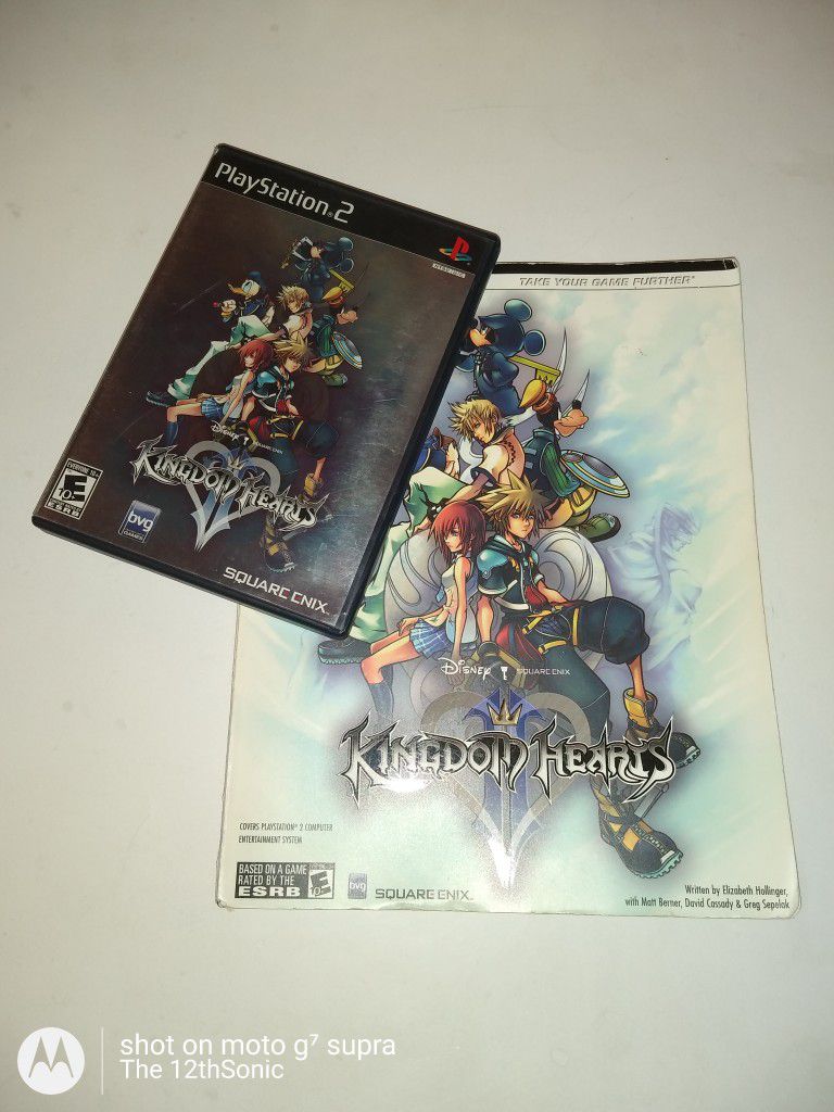 Lot Disney Kingdom Hearts 2 + Gamers Guide PS2
