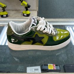 A Bathing Ape Bape Sta Low Camo Shoe Size 9.5 With Box 