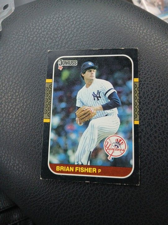1987 Donruss #340 Brian Fisher New York Yankees Baseball Card