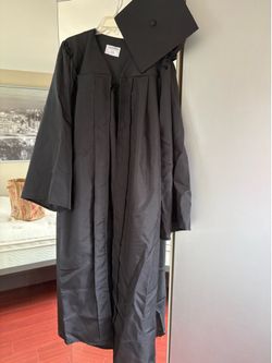 Large cap and gown
