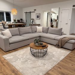 Living Spaces Sectional Cloud Couch