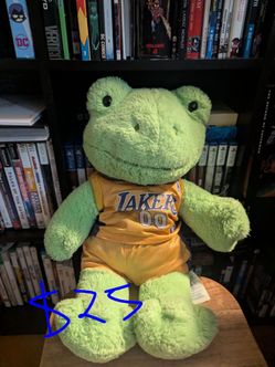 Build a Bear Frog Plush With lakers clothing