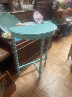 Antique painted table plant stand 30 by 24 by 12