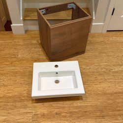 18" Floating Bathroom Vanity with Sink