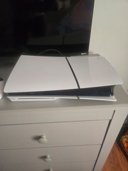 PS5 with 2 controllers and 5 games