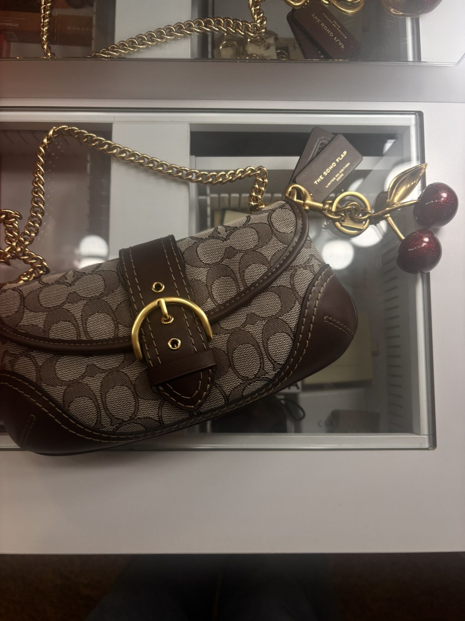 Coach SOHO Purse (not including Cherry Charm)
