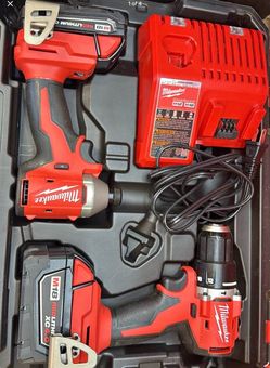 Milwaukee M18 brushless hammer drill with impact kit