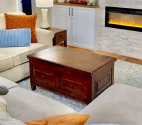 Wooden Lift-Top Coffee Table