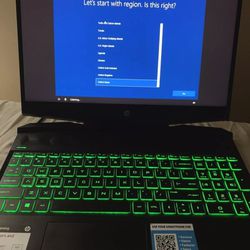 Hp Pavilion Gaming Laptop 15 - Nvidia Geforce GTX 1650 W/Green LED Backlit Display - Windows 11