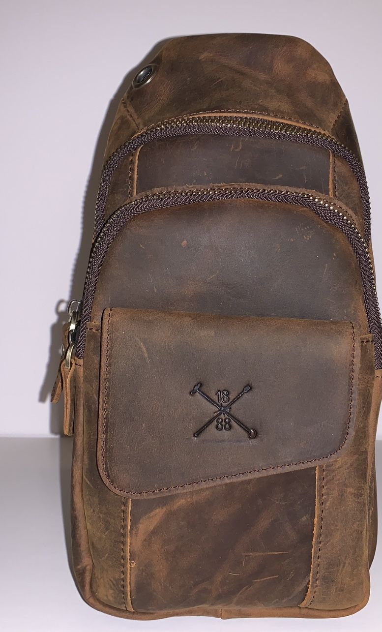 Leather Chest Sling Bag