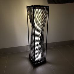 Solar-Powered Outdoor Lamp - Dark Brown, Like New