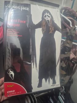 Child's ghost face costume