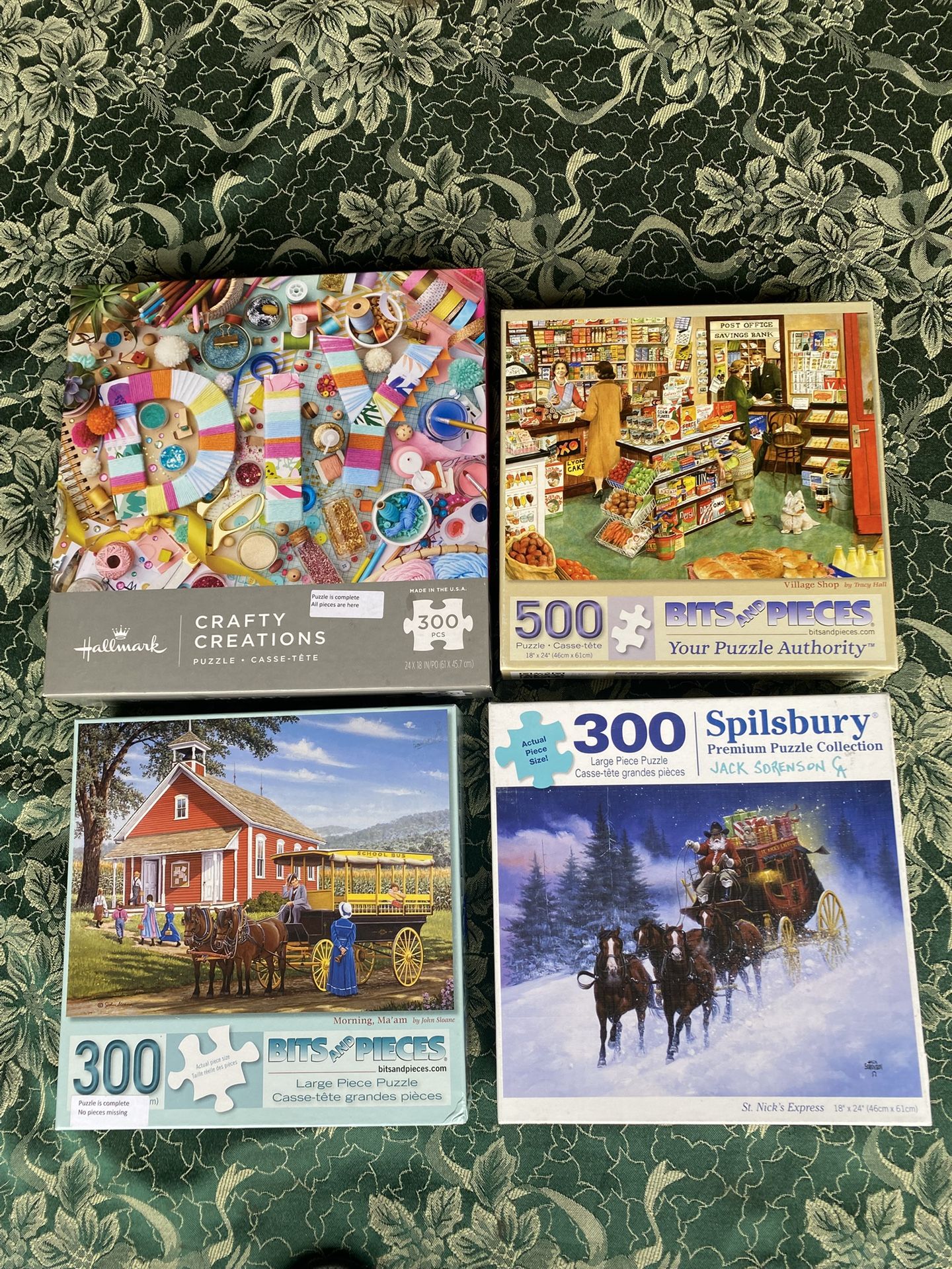 $3 Puzzles 300 & 500 Larger Pieces Complete