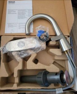 New KOHLER Tocar Single Hole Single-Handle Bathroom Faucet in Vibrant Brushed NickelI have other styles available .Look at my profile