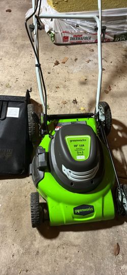 Greenworks 20” 12A electric lawnmower