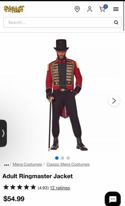 Adult Ringmaster Jacket Costume