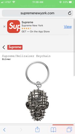 Supreme / hell raiser keychain silver