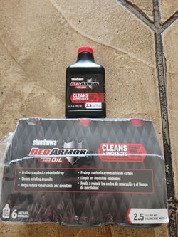 NEW SHINDAIWA/ECHO RED ARMOR 2 STROKE OIL 2.5 GAL. 6.4 FL OZ 