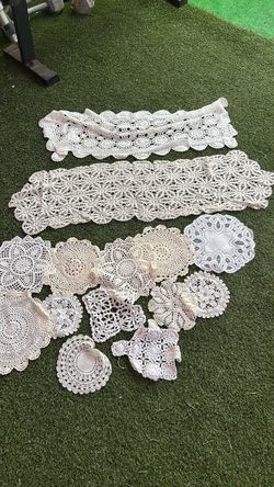 Vintage Crochet Doily Collection Mixed Lot