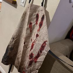 Bloody Hand Print Apron