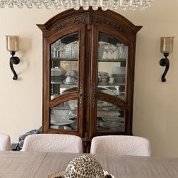 Solid Wood China Buffet / Hutch Ca $195 OBO