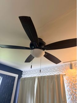 Dark brown ceiling fan