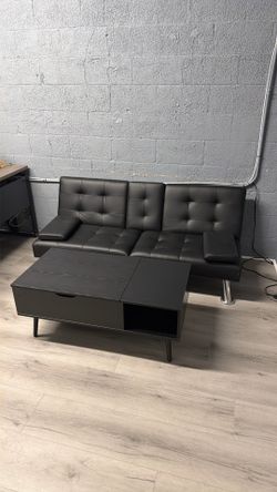 Couch and table