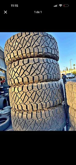 285/75/17 nitto 📍📍 Vendo un set de llantas con 80% de vida las 4 📍🌟