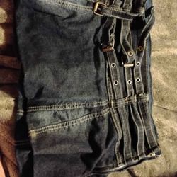 Women's L Denim Bubble Skirt