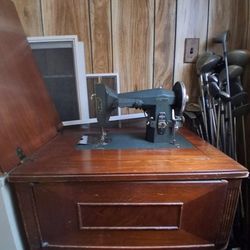 Kenmore Sewing Machine In Cabinet