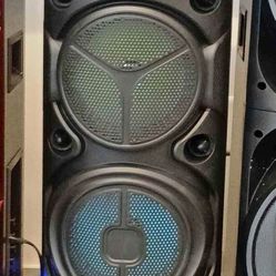 🎁🎁 Las Triple Bocina Bluetooth🎤 Micrófono Inalámbrico Luces Led Muy Buen Sonido🔥