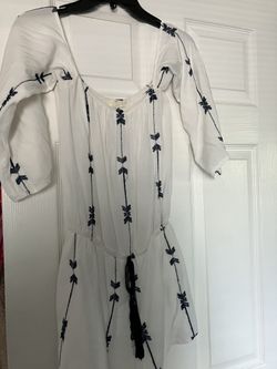 Blue/White Romper