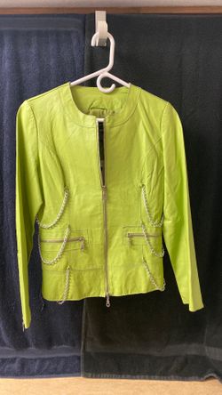 Lime Green Leather Jacket