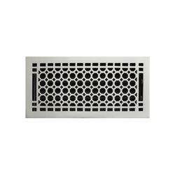 Signature Hardware Honeycomb Brass Floor Register w/Damper - 9" x 20" Chrome