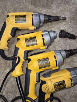 X4 DeWLT Drills DW268 Corded Drill x4