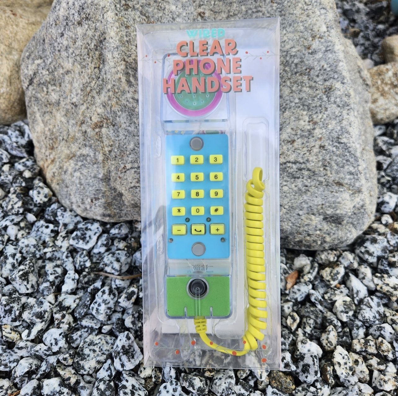 Target Bullseye Retro Wired Clear Phone Headset