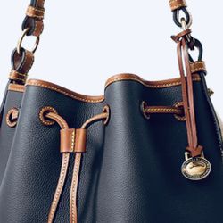 DOONEY and BOURKE ALL LEATHER DRAW STRING SATCHEL