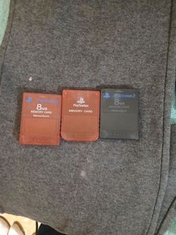Playstation 2  memory cards