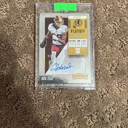 Cam Sims Rookie Ticket Auto /99