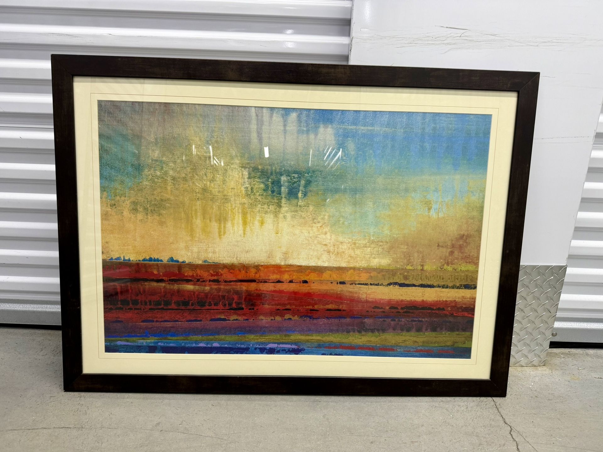 Framed Abstract Art Painting