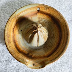 Vintage Hand-thrown Studio Pottery Citrus Juicer
