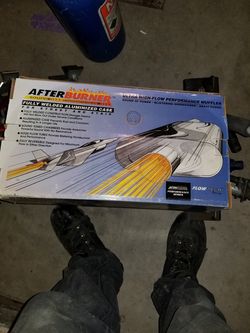 Muffler welded on then cut off