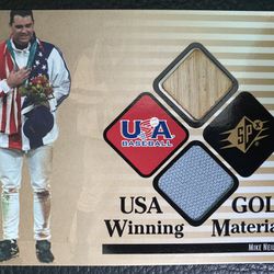 Mike Neill 2000 Upperdeck SPX USA BASEBALL #GW-MN Winning Materials Game Used Bat/Jersey 