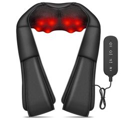 Neck Massager Back Massage with Heat,Shiatsu Shoulder Massager for Neck