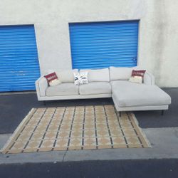 Beautiful sectional couch gray, 🛋