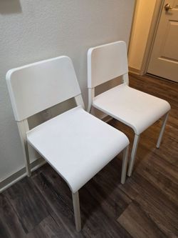 Ikea TEODORES White chair x2