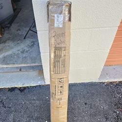 6FT Portable Room Divider 4 Panel Privacy Screen 88” Wide Black