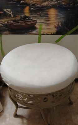 Hillsdale Antique Style Backless Upholstered Stool